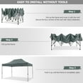 thumbnail image 4 of SANOPY 10x15 Heavy Duty Pop up Canopy Tent with 4 sidewalls Commercial Outdoor Canopy Wedding Party Tents for Wedding All Season Wind & Waterproof Gazebo with Carry Bag,(Frame Thickened), 4 of 8