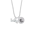 thumbnail image 2 of Delight Jewelry Silvertone Luck Silvertone Script Initial Disc - Q - Charm Necklace, 20"+3", 2 of 4