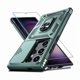 thumbnail image 1 of Chenchen Compatible with Samsung Galaxy S25 Ultra Case Built in Slide Camera Lens Cover+Screen Protector+Finger Ring Holder Kickstand,Heavy Duty Shockproof Full Body Phone Cover,2025 Dark Green, 1 of 1