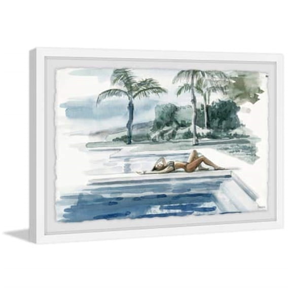 Be with the Water Framed Painting Print