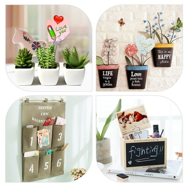 Paper Display Clip Holders - 50 x Silver DIY Craft Metal Round Wires Photo Card Picture Memo