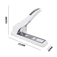 thumbnail image 5 of Heavy Duty Stapler for Office, Anti-Jam System Metal Components Less Effort Lever for Desktop Use, High Capacity Stapling Jam Clearing Mechanism for Home Classroom, Ergonomic Design (210 Sheets), 5 of 5
