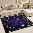 thumbnail image 2 of Coolnut Bright Space Stars Lightweight Carpet Mats, 5'3" x 4' Area Soft Rugs, Floor Mat Rug Home Decoration for Kids Room Living Room, 63"x 48", 2 of 6