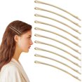 thumbnail image 1 of KAIYANG 50 horquillas gigantes de metal para el pelo, horquillas para el pelo, horquillas, accesorios para el pelo, oro, 1 of 5