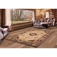 thumbnail image 3 of United Weavers Rustic Forest Bayard Southwestern Border Runner Rug, Beige, 2'7" x 7'4", 3 of 9