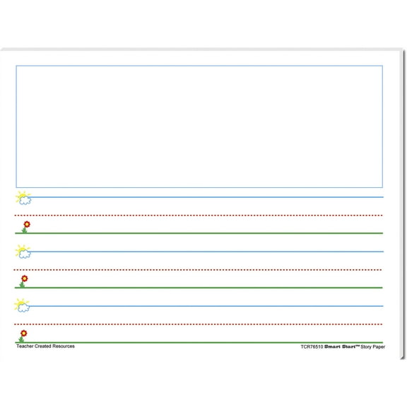 Teacher Created Resources Smart Start K-1 Story Paper: 360 Sheets