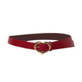 thumbnail image 4 of Cinturón de mujer jinwen con hebilla de corazón rojo ajustable elegante decorativo, 4 of 8