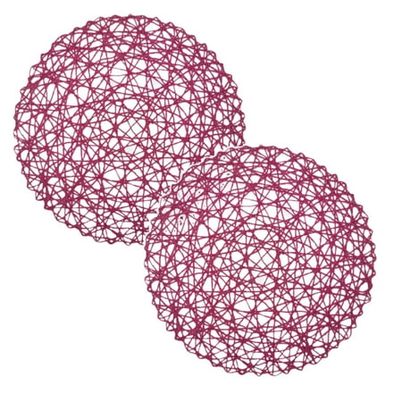 

Office Coaster 15 Inch Bowl Mat Multifunctional Wear Paper Home Table Decoration Placemats For Cafes Dark Coffee Round
