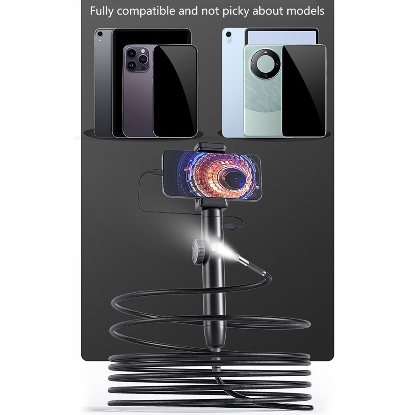 6/8mm Lens Industrial Endoscope Inspection Camera Endoscope Camera Waterproof 360 Degree Articulating Borescope Camera