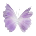 thumbnail image 3 of Decoración de mariposa de hilo artificial, manualidades para colgar en la pared con mariposas 3D, para interiores Violeta, 3 of 9