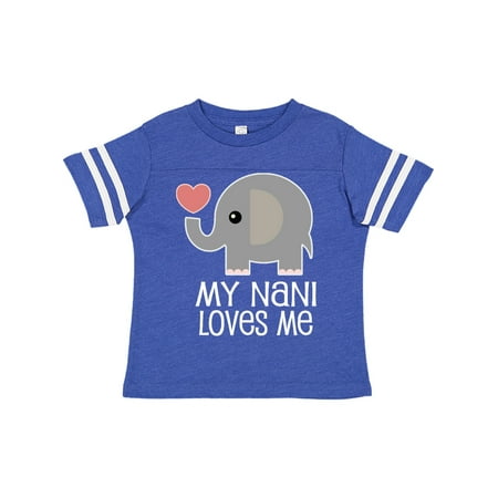 

Inktastic My Nani Loves Me Grandchild Gift Gift Toddler Boy or Toddler Girl T-Shirt