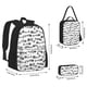 thumbnail image 2 of Easygdp Fish Bones Mochila para Niños y Niñas con Set de Caja de Almuerzo y Estuche para Lápices 3 en 1, Mochila Escolar Estampada para Adolescentes, 2 of 7