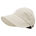 thumbnail image 3 of Sombrero Fedora Con Visera Transpirable Y Parte Superior Hueca para Viajes Al Aire Libre () Blanco, 3 of 9