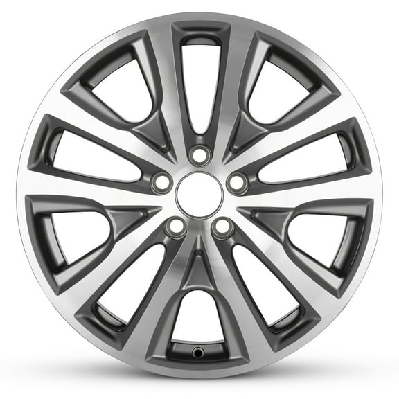 For 2013-2017 Honda Accord 19 Inch Machined Face with Painted Inlay Gray Rim - OE Direct Replacement - Road Ready Car Wheel