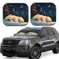 thumbnail image 1 of Saiise Ciel Étoilé Ours Blanc pour Voiture Pliable Pare-Soleil (Lot de 2) Offre Protection Solaire avec un Design Pliable Facile pour Pare-Brise Pratique-Moyen, 1 of 6