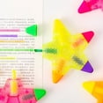 thumbnail image 5 of LANFENG Beautiful Colorful Star Shape Highlighter Marker, 5 Color in 1 Star Multicolor Highlighter Pen for Note Taking, Journal Planner, Coloring Book, etc. (Blue), 5 of 6