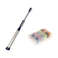 thumbnail image 1 of S SERENABLE Badminton Swing Trainer for Power Enhance Wrist Force Training Grip Strength Sound with 8 Tape, 1 of 9