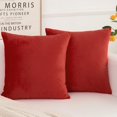 thumbnail image 1 of Fundas de almohada decorativas Herayli Velvet Soft, 46 x 46 cm, paquete de 2, 1 of 6