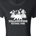 thumbnail image 4 of Inktastic Yellowstone National Park with Bear Mountains and Trees Women's T-Shirt, 4 of 5