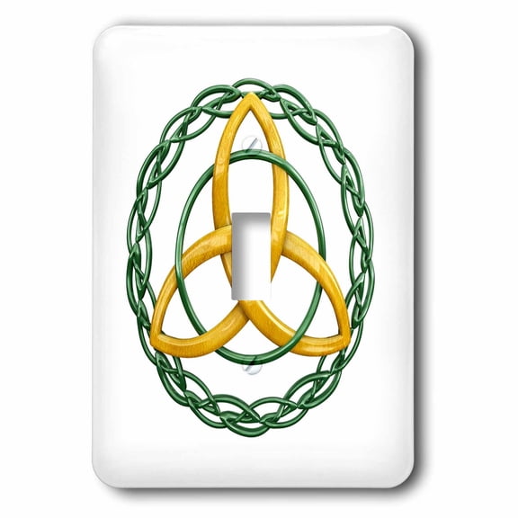 3dRose, The Triquetra, or trinity knot, is a celtic symbol for Holy Trinity., single toggle switch