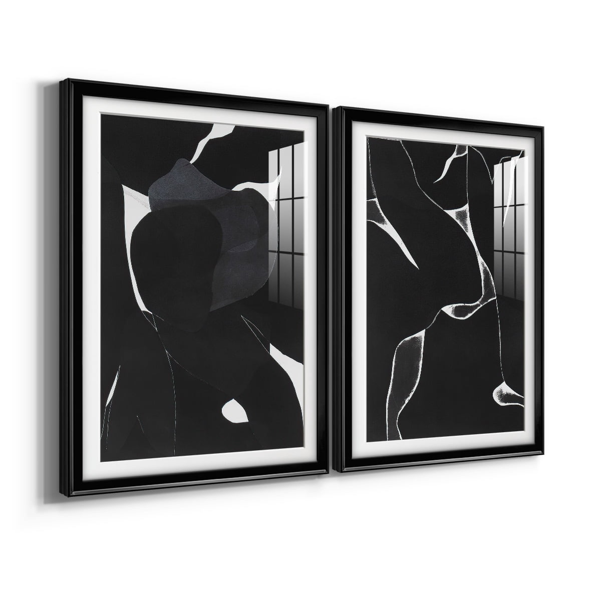 Wexford Home Night Bloom I Premium Framed Print, 22.5" x 30.5" - Ready to Hang, Black (Set of 2)