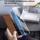 thumbnail image 2 of For Huawei Mate X6 Case Leather Protective Cover with Smart Window Auto Wake Up - Coffee Brown, 2 of 5