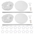 thumbnail image 1 of CIMAXIC Fête 1 Ensemble de Kit de Support de Ballons Fête Hauteur Réglable Kit de Colonne de Ballons Déco de Fête,9.84"X9.84"X3.15 Pouces, 1 of 5