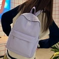 thumbnail image 2 of Ediodpoh Female Instagram Style Korean Themed Checkered Casual Large Capacity Backpack For Junior Senior High School Purple, 2 of 6