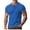 Blue, variant on Kcolen Mens Big And Tall T Shirts Funny Men's V Neck Buckle Detail Casual Sport Short Sleeve Tee Top for Summer Comfort