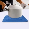 thumbnail image 3 of Riguas Table Mat Food Grade Heat-Resistant Silicone Rectangular Pot Holder Dining Table Protective Pad Bar Tools, 3 of 8