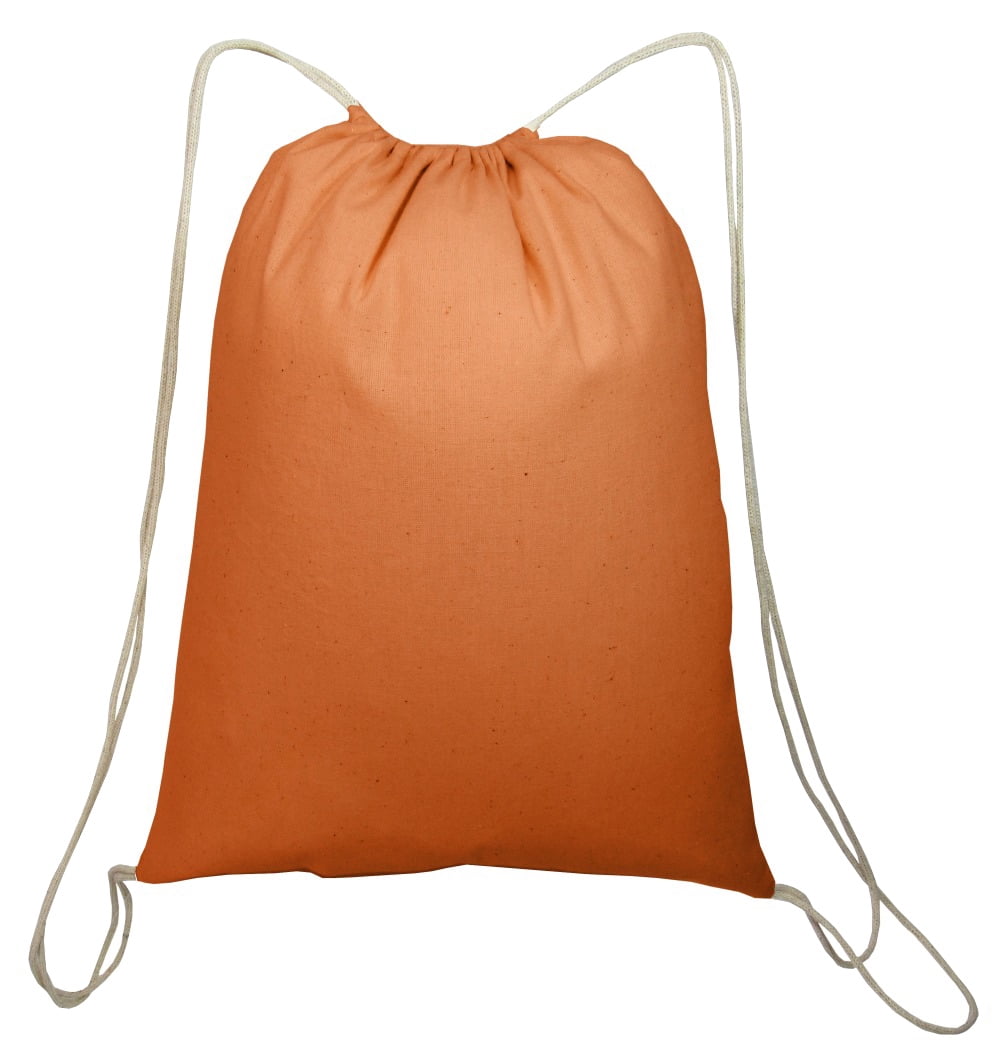 TBF Set of 6 Drawstring Backpacks Sports Gym Bags Cotton Cinch