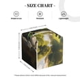 thumbnail image 4 of Balery Deep Forest Stone Green Dragon Porta Pañuelos de Cuero con Estampado – Funda Moderna Cuadrada para Caja de Pañuelos, Dispensador 5x5x5'', 4 of 7