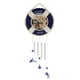 thumbnail image 2 of Decoración de Campana Yotijar con licencia de Concha de Boya Blanca y Azul Náutica para Puerta de Pared, 2 of 9