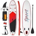 thumbnail image 2 of 127.2 x 32 x 6 inches SUP, Inflatable Stand Up Paddle Board, 6 Inches Thick, Paddle Board 10.6 ft with Accessories & Carry Bag, Adjustable Paddle, Carry Bag, Bottom Fin and Repair Kit, 2 of 7