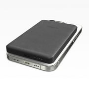 mophie Snap+ Juice Pack Mini - Wireless Portable Magnetic Charger with 5000 mAh Internal Battery Compatible with MagSafe & Qi-Enabled Smartphones Works with Apple Samsung and Google Phones Black