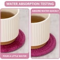 thumbnail image 4 of Absorbent Coasters Set - 4 Pack, Coffee Table & Desk, Cute Pink Coasters for New Home, 4 of 6