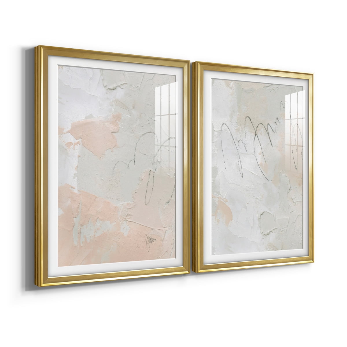 Wexford Home Twitch I Premium Framed Print, 22.5" x 30.5" - Ready to Hang, Gold (Set of 2)