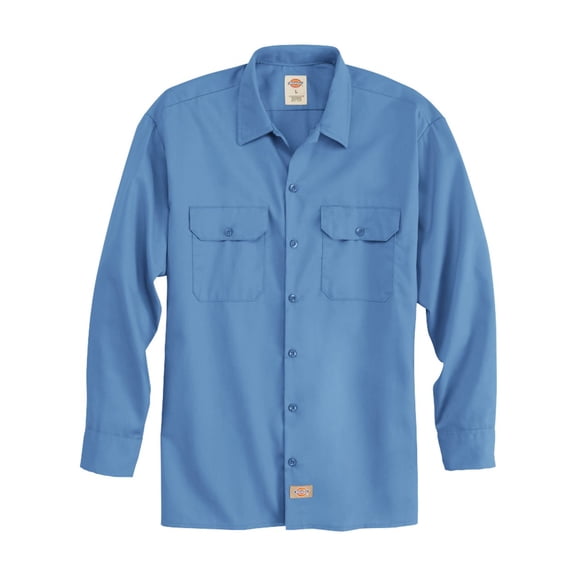 Dickies 5574L Long Sleeve Work Shirt - Long Sizes - Gulf Blue - XLT