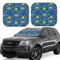 thumbnail image 2 of Uemuo Animals1 Printed 2 PCS Car Windshield Sun Shade, Auto Sun Heat and UV Rays Blocker, Foldable Automotive Front Window Sunshade Protector, 2 of 7