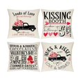 thumbnail image 2 of Wzzjkit Home Decor 4PC Valentine's Day for Girlfriend Pillow Cushion Home Printing Pillow Set Sofa Bedside, 2 of 6
