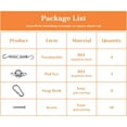 thumbnail image 5 of Sun Shade Sail Hardware Kit with 6" Turnbuckles for Rectangle Sun Shade Sail Canopy Installation B, 5 of 5