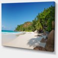 thumbnail image 2 of Anse Georgette Beach Light Blue - Large Seascape Art Canvas Print, 2 of 3