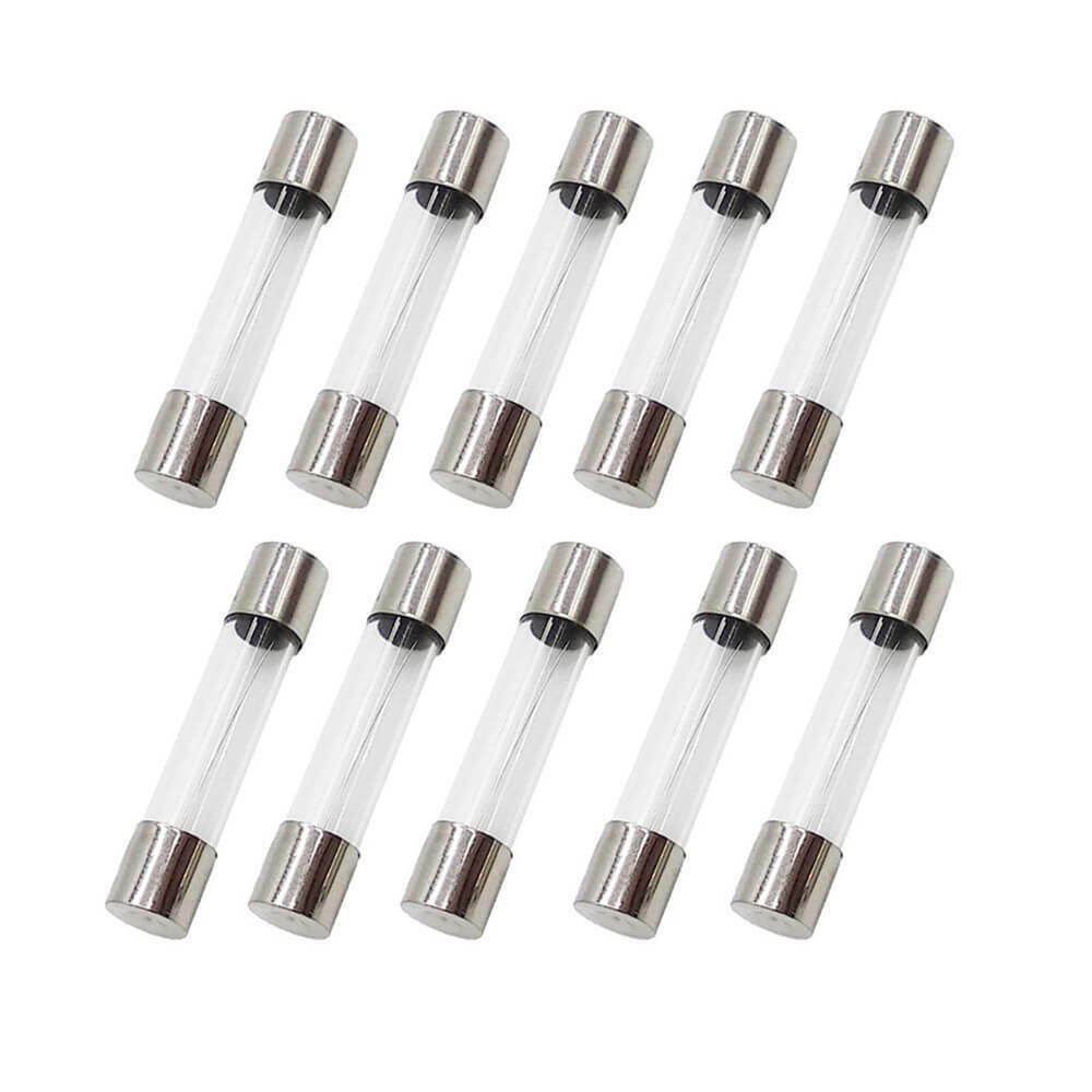 6x30mm 72 Car Boat Quick Blow Glass Tube Fuse Assorted Kit Fast-blow Glass Fuses 