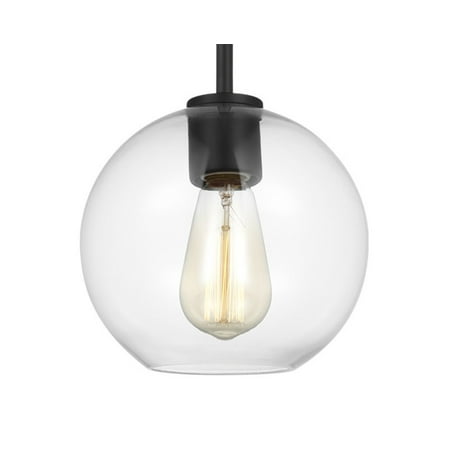 Generation Lighting 6002501 Orley 8  Wide Mini Pendant - Black(incomplete, missing glass)