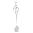 thumbnail image 1 of ZPSHYD Coffee Spoons, Stainless Steel Creative Cute Teaspoons Dessert Spoon Musical Note Coffee Drinking Stirring Spoons(Sliver), 1 of 8