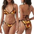 thumbnail image 3 of Xecao Sunglasses Yellow Duck Print Women's Stretchy Bikini Set Adjustable Straps Two-Piece Swimsuit for Swimming Sunbathing, 3 of 5