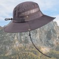 thumbnail image 1 of Sombrero Bucket Malla Transpirable Sombreros de Playa Protección UV para Hombres Mujeres ( ) Café, 1 of 5
