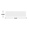 thumbnail image 4 of 72" Modern Solid Surface Minimalist Thin Vanity Countertop - White, 4 of 5