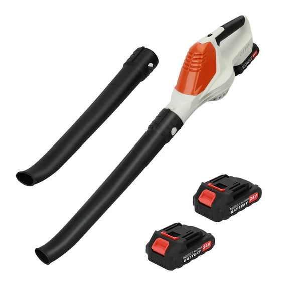 Yedigre Handheld Cordless Leaf Blower, Electric Leaf Blower with 2 Batteries and 1 Charger, 24V Battery Powered Leaf Blowers for Lawn Care, Patio, Yard