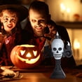thumbnail image 1 of Decoraciones de Halloween, adornos de Halloween, regalos de Halloween, accesorios decorativos de Halloween, festival de calaveras, farola con cabeza de calavera, lámpara de vela electrónica, diseño de, 1 of 9